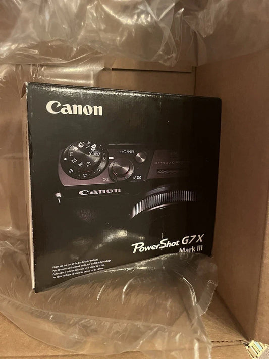 Brand New In Box Canon G7X Mark lll 20.1MP Digital Camera Black