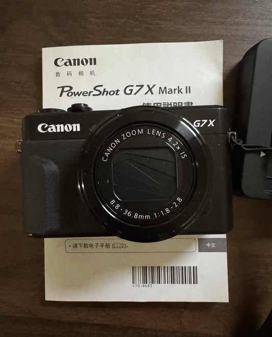 Canon PowerShot G7 X Mark II 20.1MP Compact Camera - Black