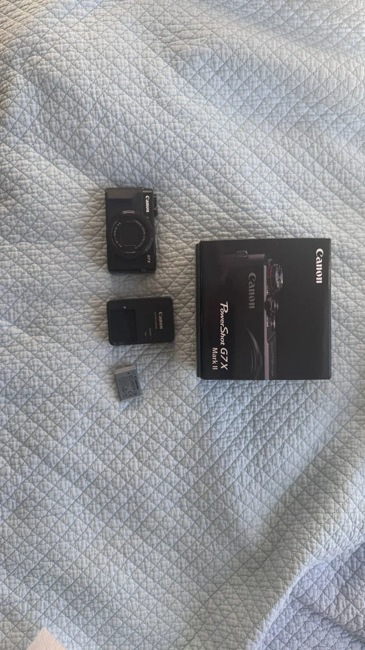 Canon PowerShot G7 X Mark ll 20.1MP Compact Camera - Black
