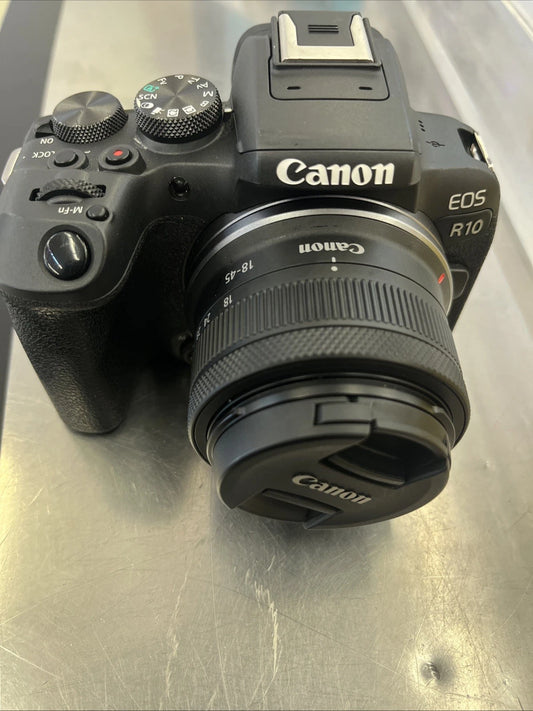 Canon EOS R10 4K UHD 24.2MP RF-S 18-45mm f/4.5-6.3 Mirrorless Camera