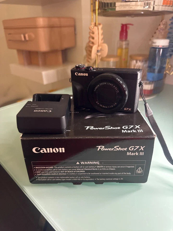Canon PowerShot G7 X Mark lll Silver Digital Camera 📸 New USA Model –Never Used