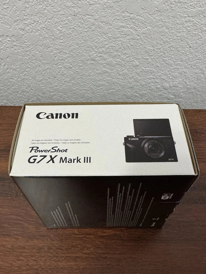 Canon PowerShot G7 X Mark lll 20.1MP Point & Shoot Digital Camera Black US *NEW*