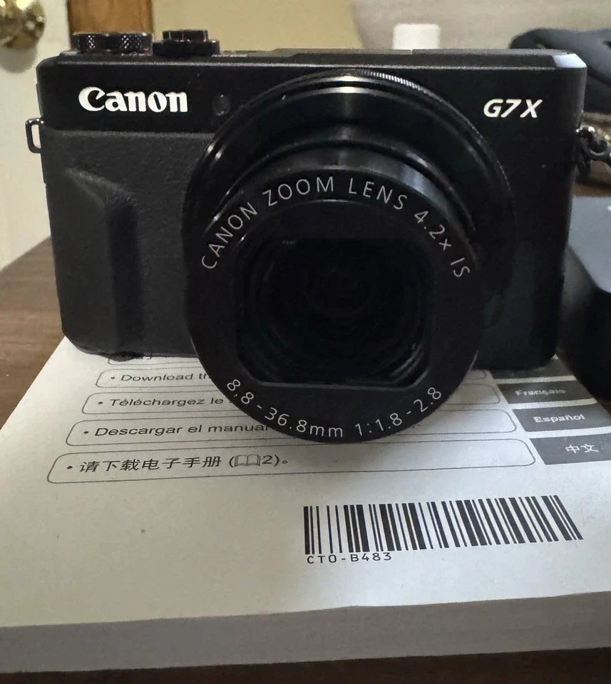 Canon PowerShot G7 X Mark II 20.1MP Compact Camera - Black